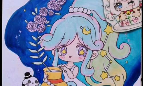 十二星座水瓶座绘画教程-十二星座中的水瓶座怎么画简笔画